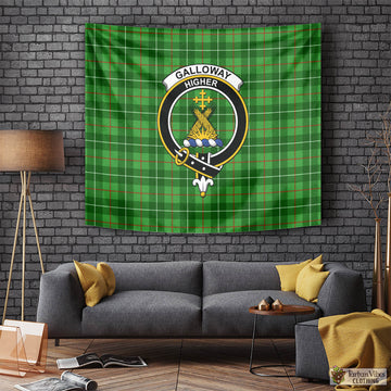 Galloway Tartan Tapestry Wall Hanging and Home Decor for Room with Family Crest