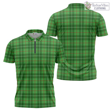 Galloway Tartan Zipper Polo Shirt