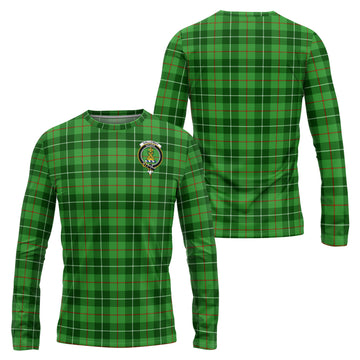 Galloway Tartan Long Sleeve T-Shirt with Family Crest