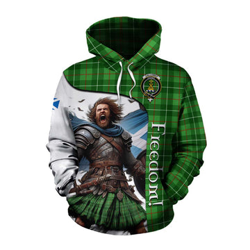 Galloway Crest Tartan Cotton Hoodie Inspired by the Freedom of Scottish Warrior Pullover Hoodie XS - Tartan Vibes Clothing
