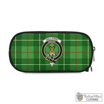 Galloway Tartan Pen and Pencil Case with Family Crest