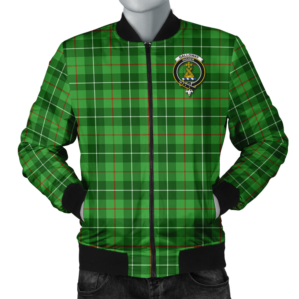 Galloway Tartan Bomber Jacket with Family Crest