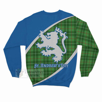 Galloway Family Crest Tartan Sweatshirt Celebrate Saint Andrew's Day in Style