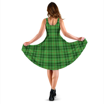 Galloway Tartan Sleeveless Midi Womens Dress