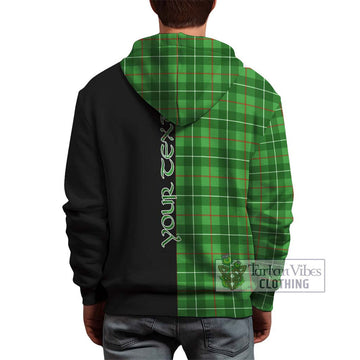 Galloway Tartan Hoodie with Family Crest and Half Of Me Style