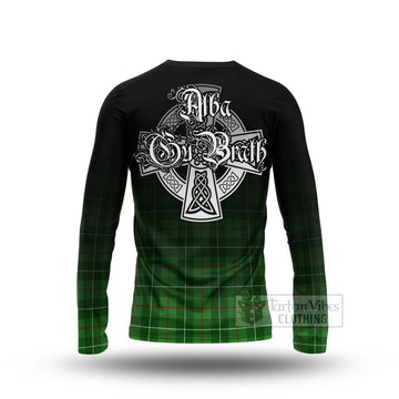 Galloway Tartan Long Sleeve T-Shirt Featuring Alba Gu Brath Family Crest Celtic Inspired