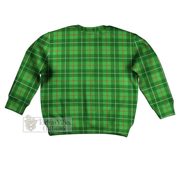 Galloway Tartan Kid Ugly Sweater with Family Crest