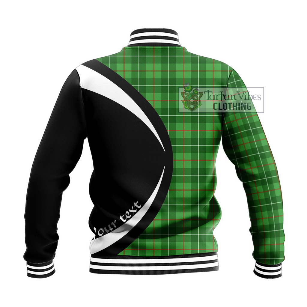 Galloway Tartan Baseball Jacket with Family Crest Circle Style - Tartan Vibes Clothing