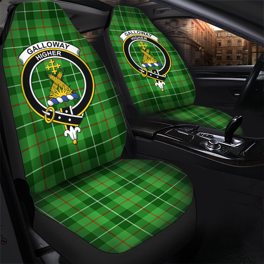 Galloway Tartan Car Seat Cover with Family Crest - Tartanvibesclothing