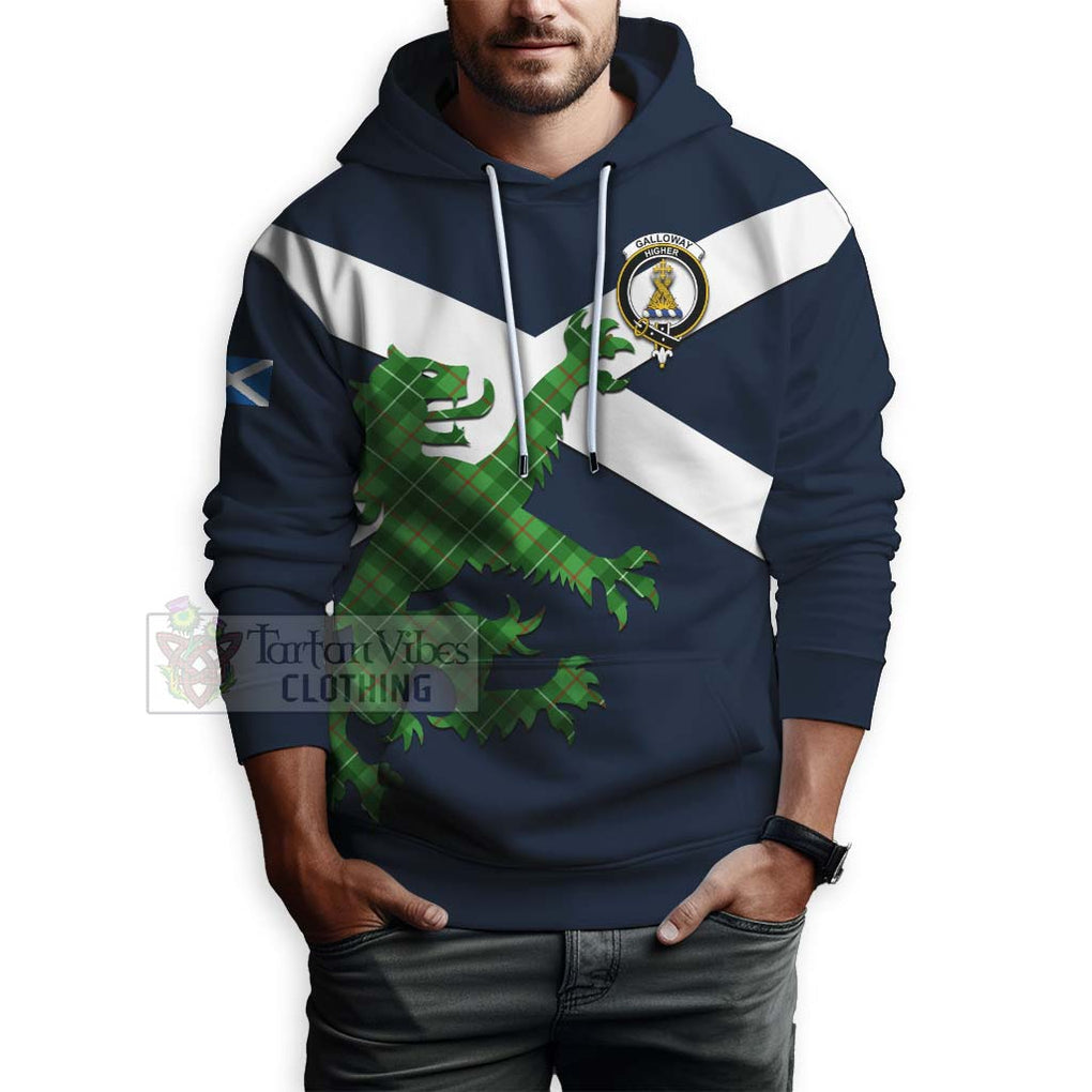 Tartan Vibes Clothing Galloway Tartan Lion Rampant Hoodie – Proudly Display Your Heritage with Alba Gu Brath and Clan Name