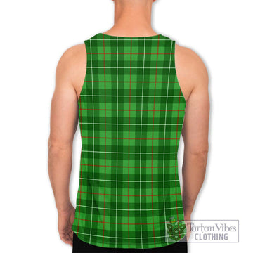 Galloway Tartan Men's Tank Top with Family Crest DNA In Me Style