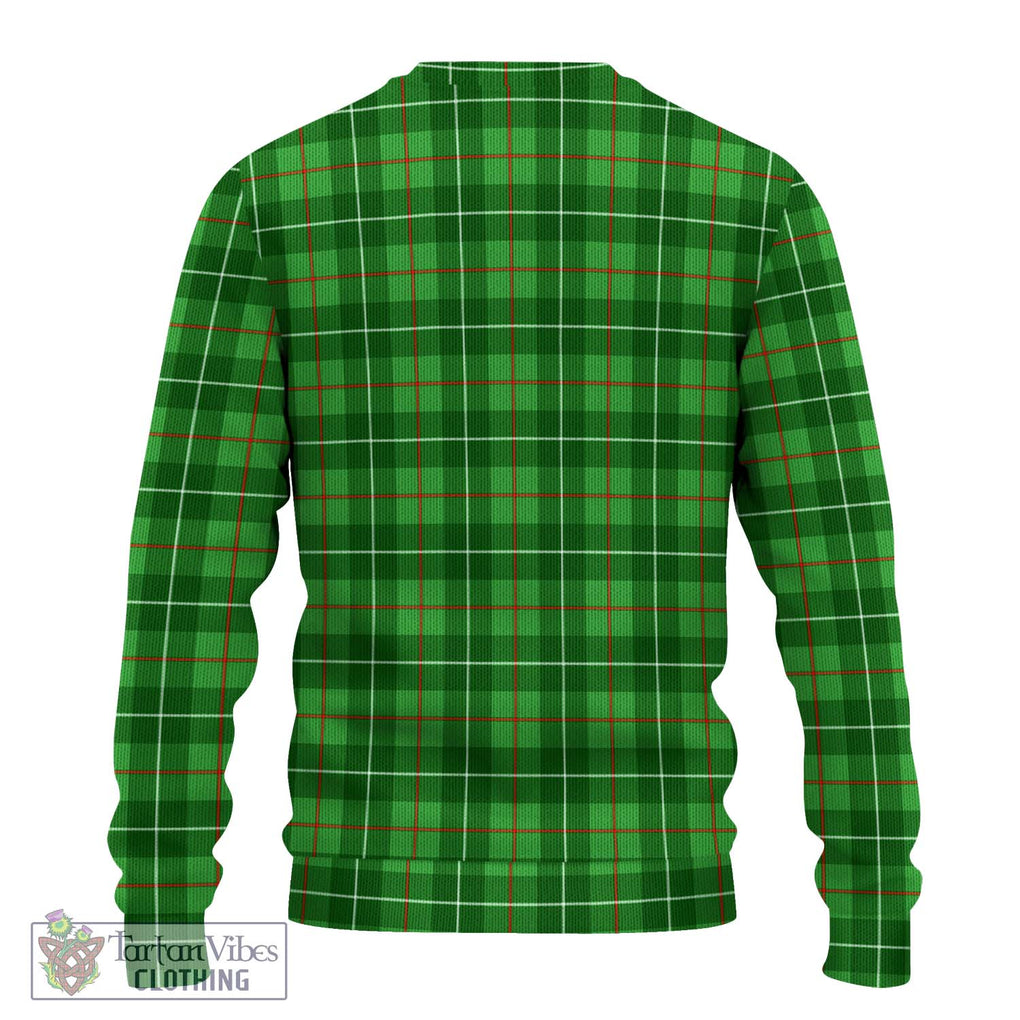 Galloway Tartan Knitted Sweater with Family Crest DNA In Me Style - Tartanvibesclothing Shop