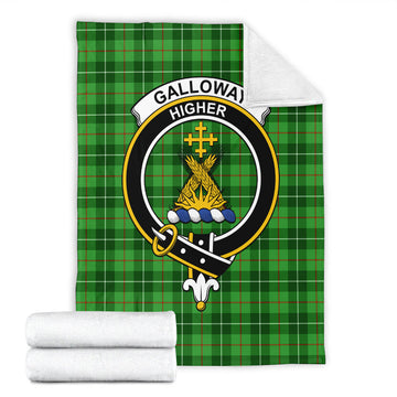 Galloway Tartan Blanket with Family Crest