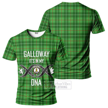 Galloway Tartan T-Shirt with Family Crest DNA In Me Style