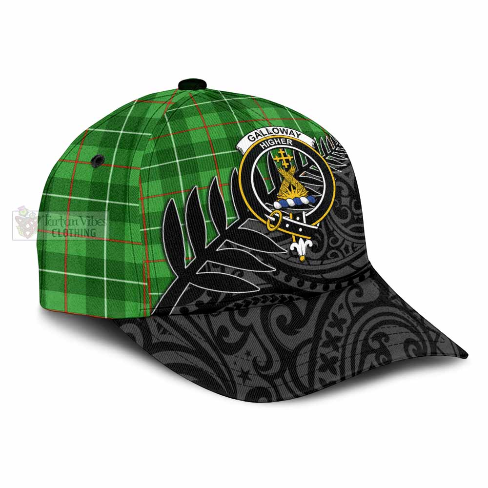 Tartan Vibes Clothing Galloway Tartan Classic Cap with New Zealand Silver Fern Half Style