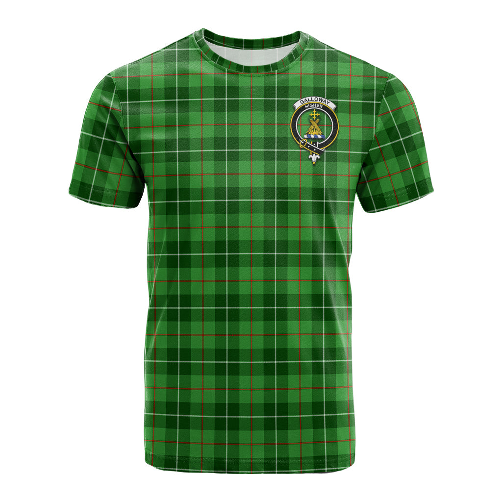 Galloway Tartan T-Shirt with Family Crest - Tartan Vibes Clothing