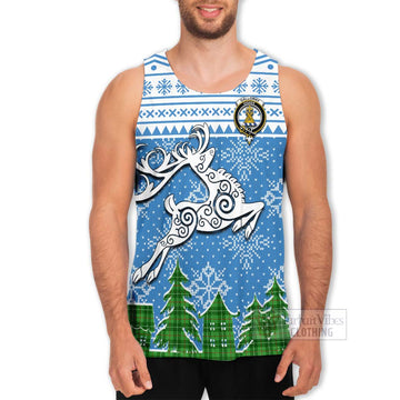 Galloway Clan Christmas Men's Tank Top Celtic Reindeer Style