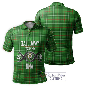 Galloway Tartan Polo Shirt with Family Crest DNA In Me Style