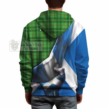 Galloway Tartan Hoodie with Family Crest Scotland Patriotic Style