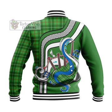 Galloway Tartan Baseball Jacket with Epic Bagpipe Style