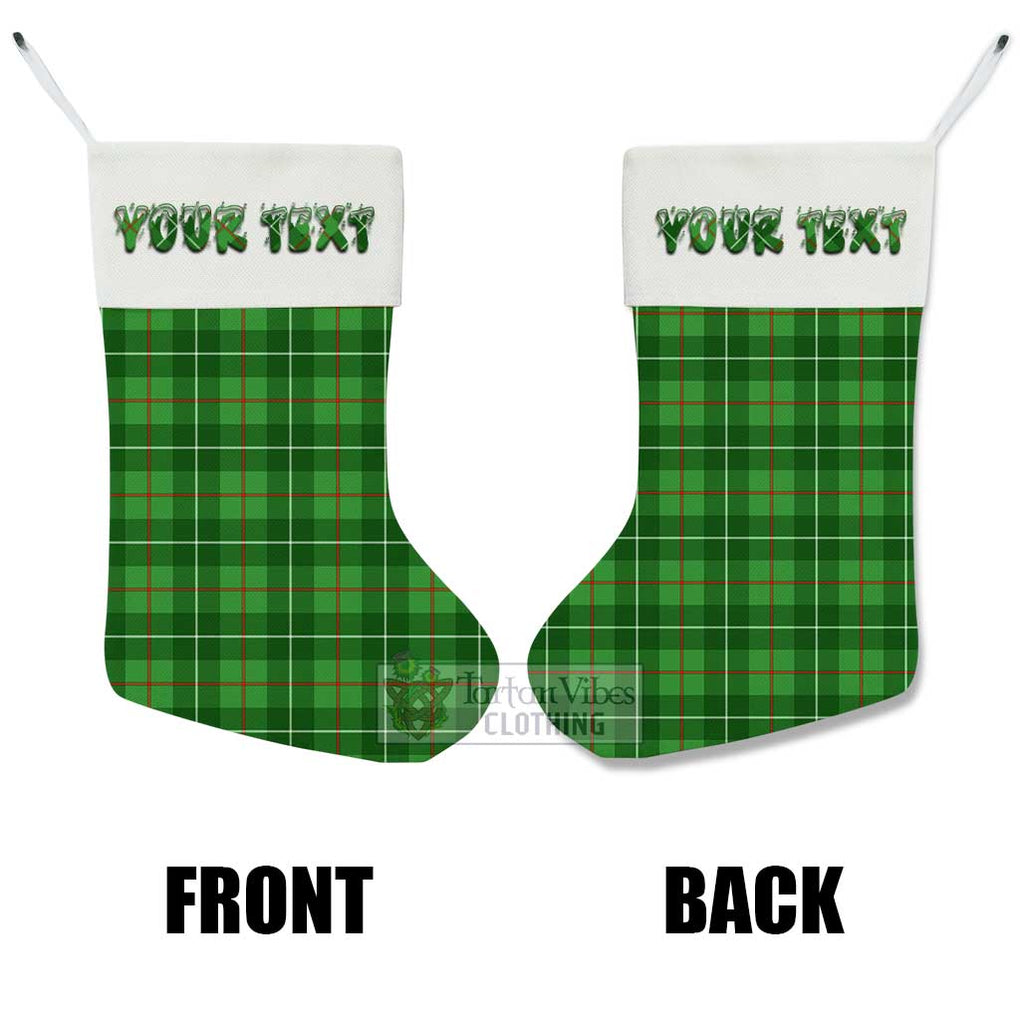 Tartan Vibes Clothing Galloway Tartan Christmas Stocking with Personalized Text