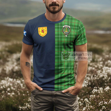 Galloway Tartan T-Shirt Alba with Scottish Lion Royal Arm Half Style