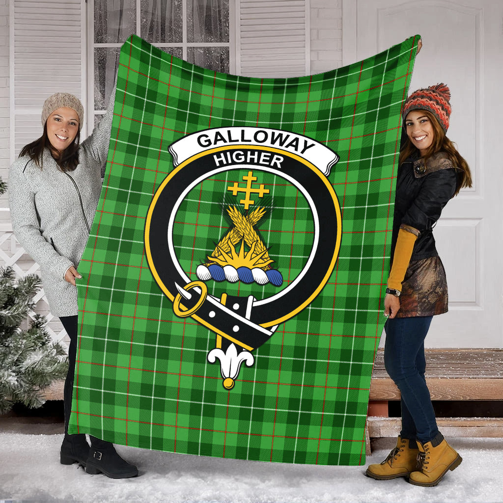 galloway-tartab-blanket-with-family-crest