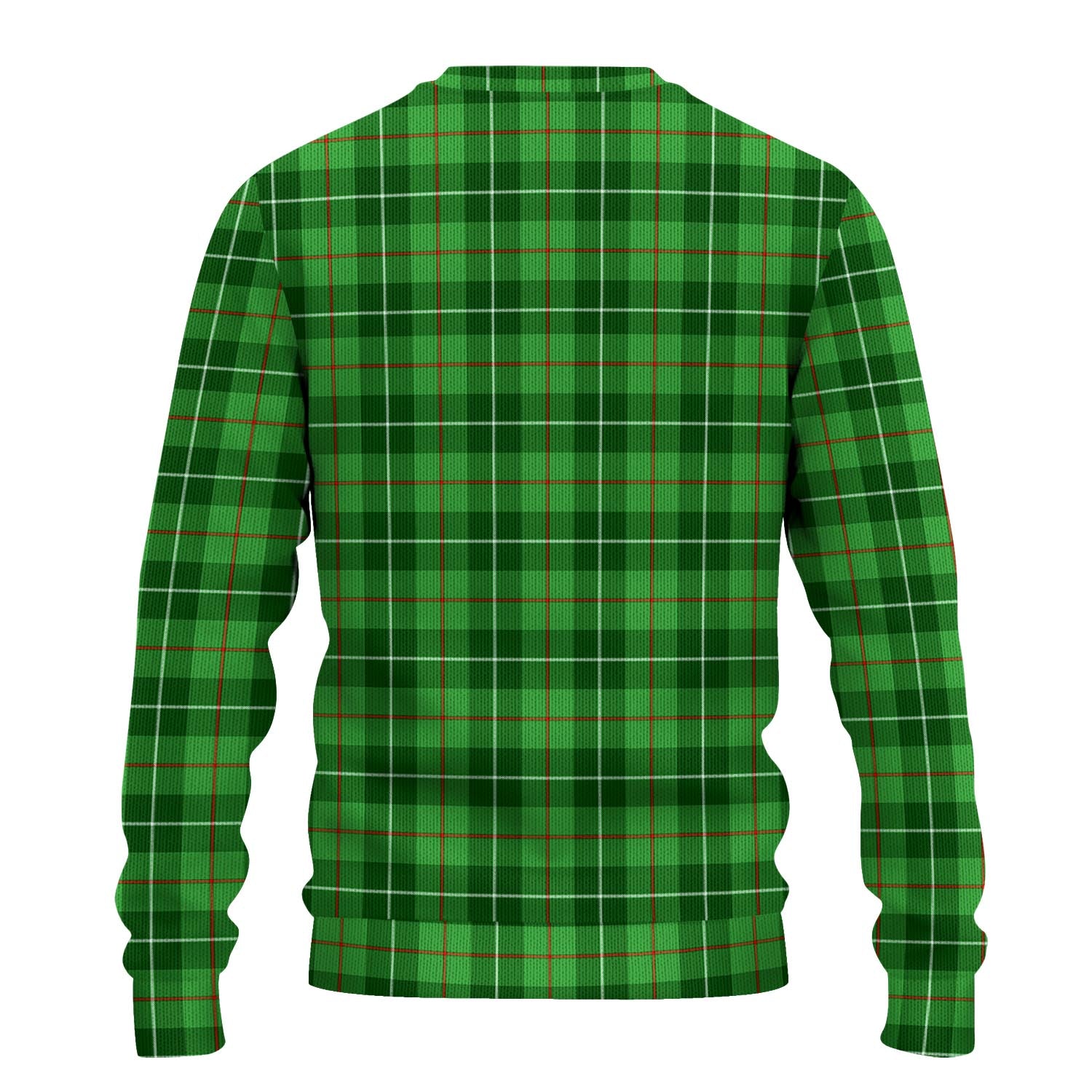 Galloway Tartan Knitted Sweater with Family Crest - Tartanvibesclothing