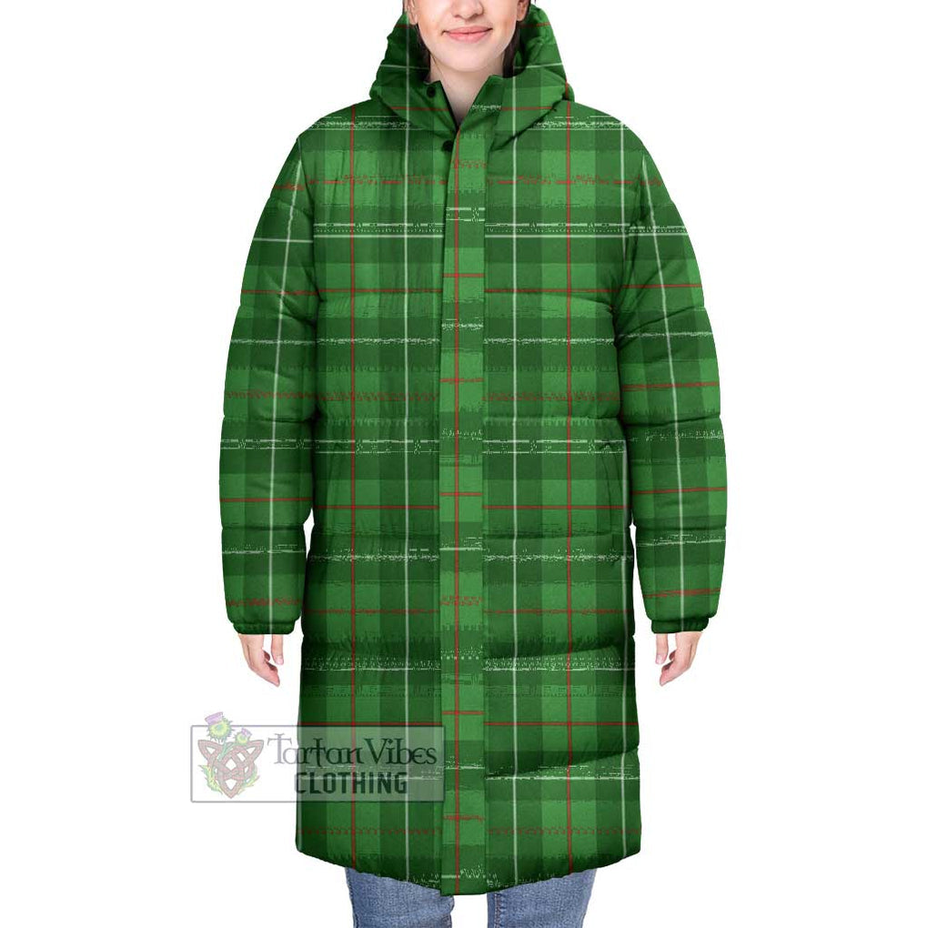 Tartan Vibes Clothing Galloway Tartan Long Down Jacket