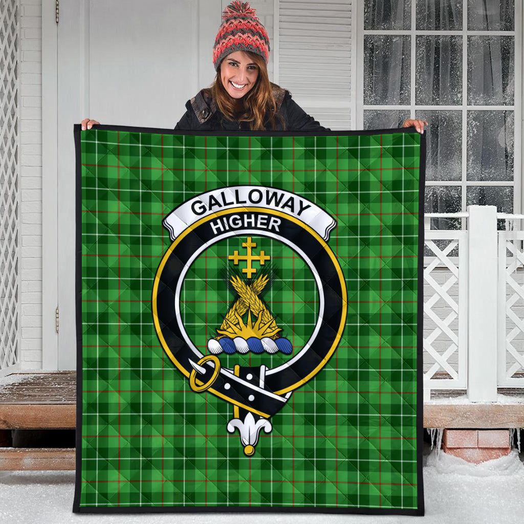 galloway-tartan-quilt-with-family-crest