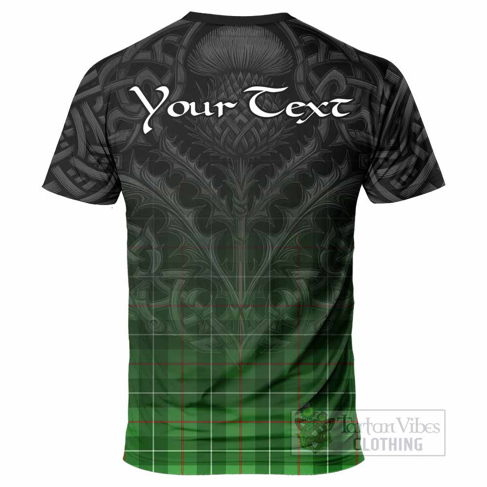 Tartan Vibes Clothing Galloway Tartan T-Shirt with Family Crest Celtic Thistle Vibes