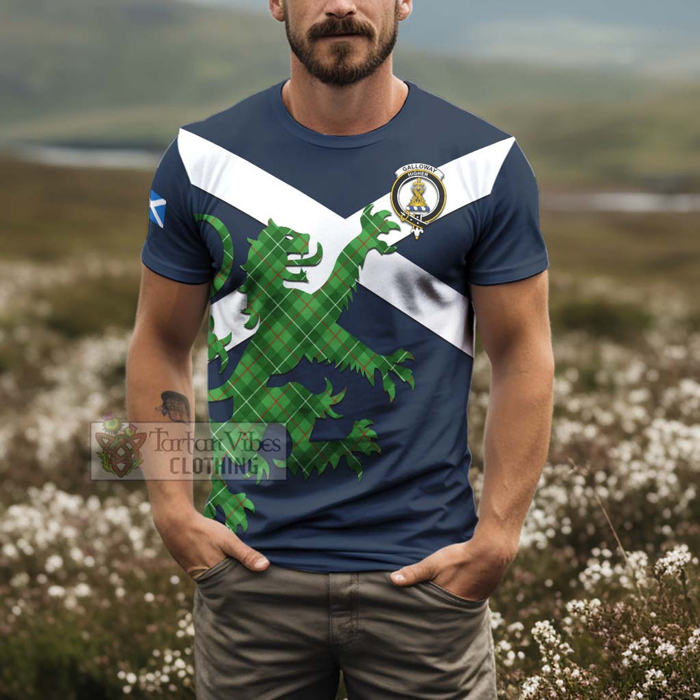 Tartan Vibes Clothing Galloway Tartan Lion Rampant T-Shirt – Proudly Display Your Heritage with Alba Gu Brath and Clan Name