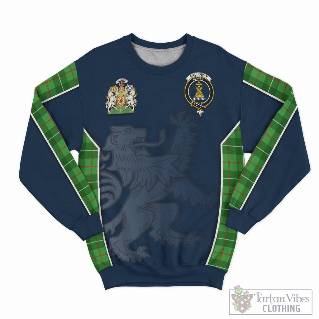 Tartan Vibes Clothing Galloway Tartan Sweater with Family Crest and Lion Rampant Vibes Sport Style