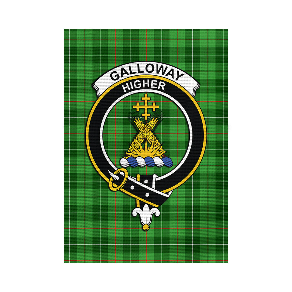 Galloway Tartan Flag with Family Crest - Tartan Vibes Clothing