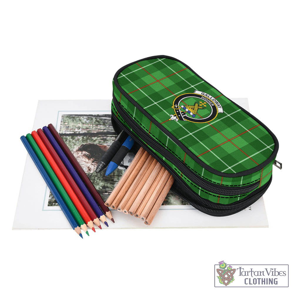 Tartan Vibes Clothing Galloway Tartan Pen and Pencil Case with Family Crest