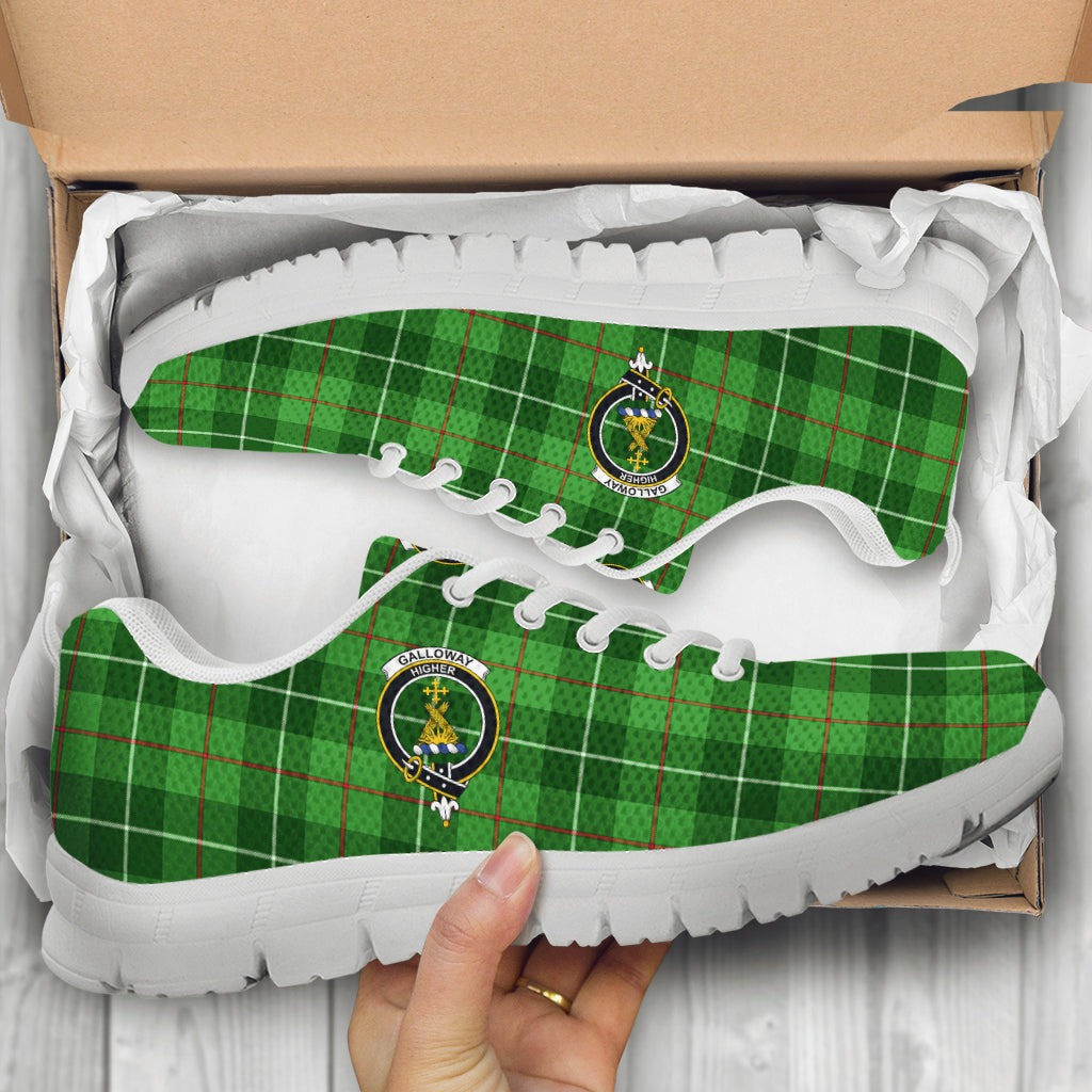 Galloway Tartan Sneakers with Family Crest - Tartan Vibes Clothing