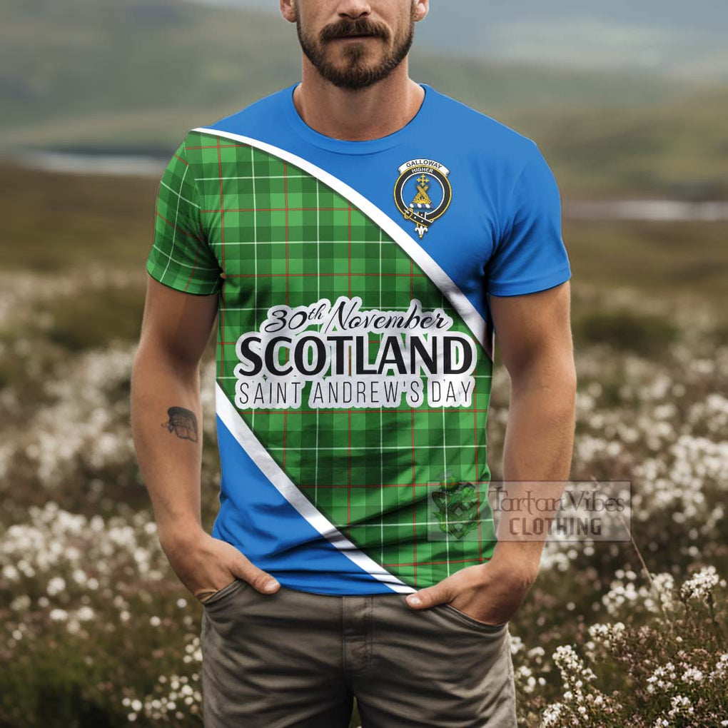 Tartan Vibes Clothing Galloway Family Crest Tartan T-Shirt Celebrate Saint Andrew's Day in Style