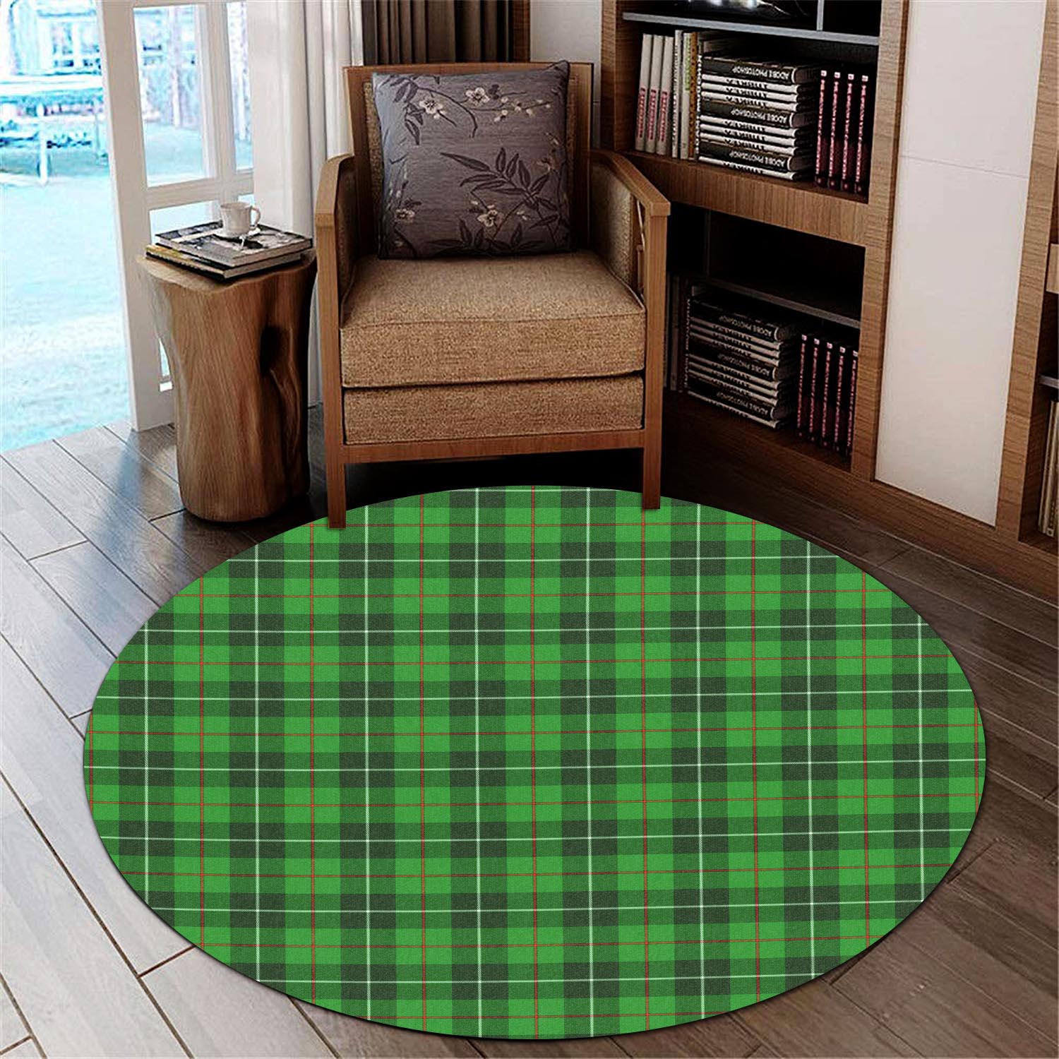 galloway-tartan-round-rug