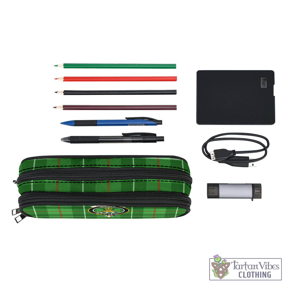 Tartan Vibes Clothing Galloway Tartan Pen and Pencil Case with Family Crest