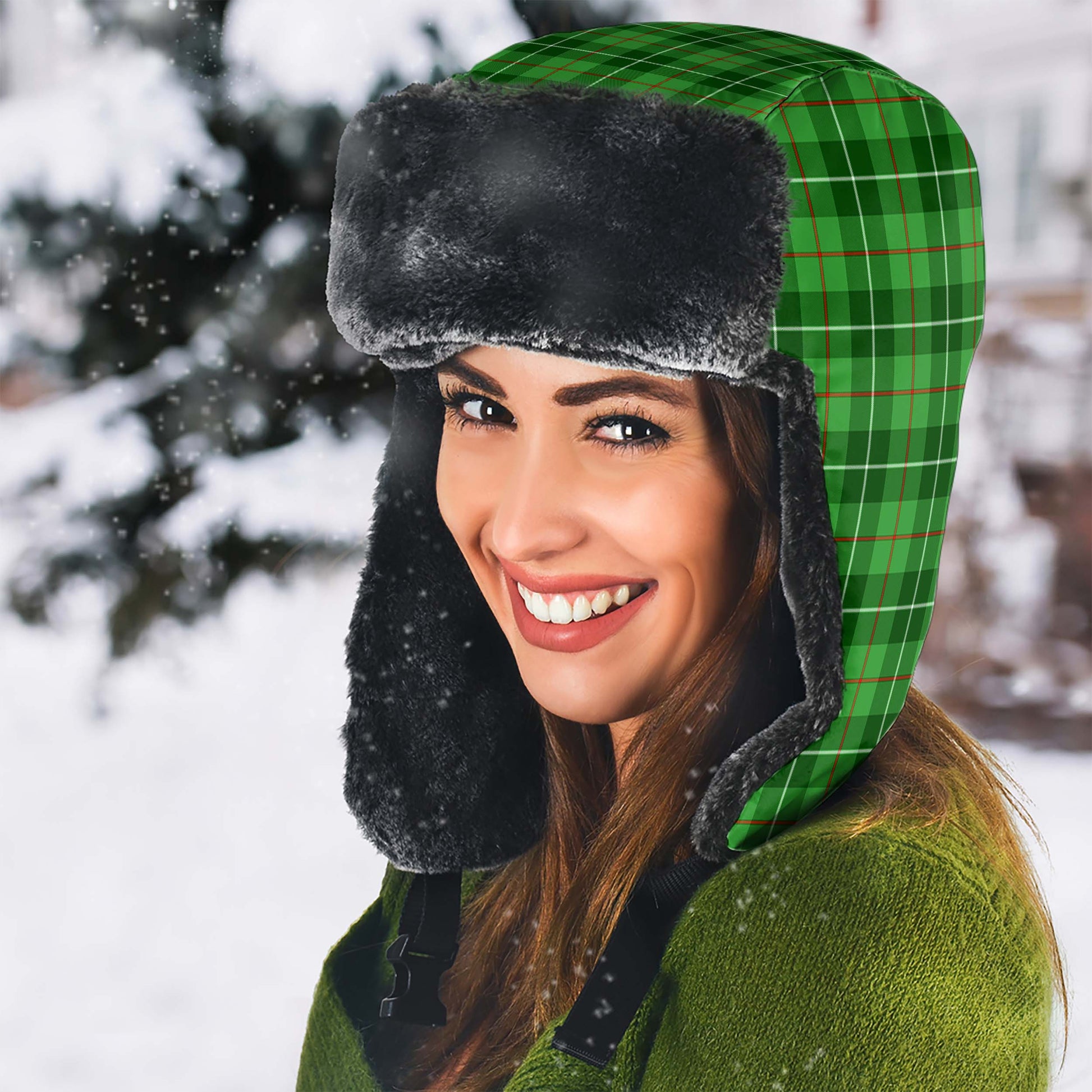 Galloway Tartan Winter Trapper Hat - Tartanvibesclothing