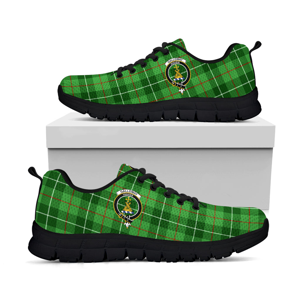 Galloway Tartan Sneakers with Family Crest - Tartan Vibes Clothing