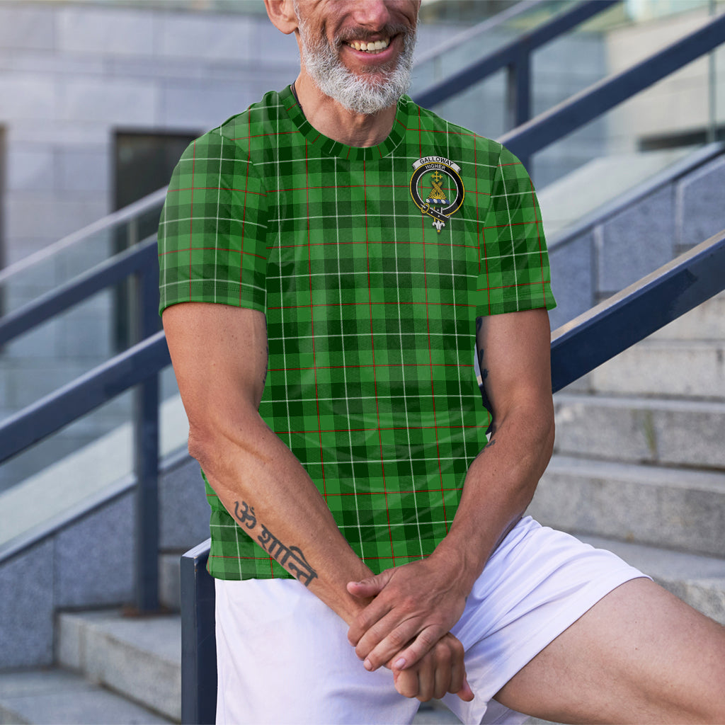 Galloway Tartan T-Shirt with Family Crest - Tartan Vibes Clothing