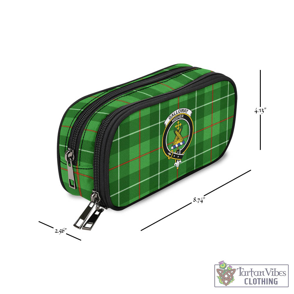 Tartan Vibes Clothing Galloway Tartan Pen and Pencil Case with Family Crest