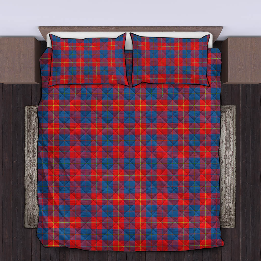 Galloway Red Tartan Quilt Bed Set - Tartanvibesclothing