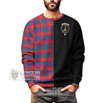 Galloway Red Tartan Sweatshirt with Family Crest and Half Of Me Style