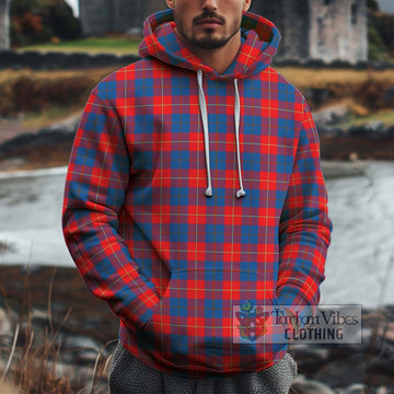 Galloway Red Tartan Cotton Hoodie