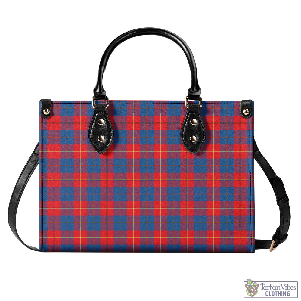 Tartan Vibes Clothing Galloway Red Tartan Luxury Leather Handbags