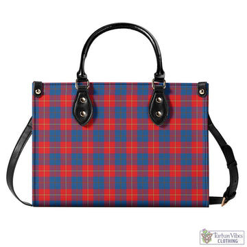 Galloway Red Tartan Luxury Leather Handbags
