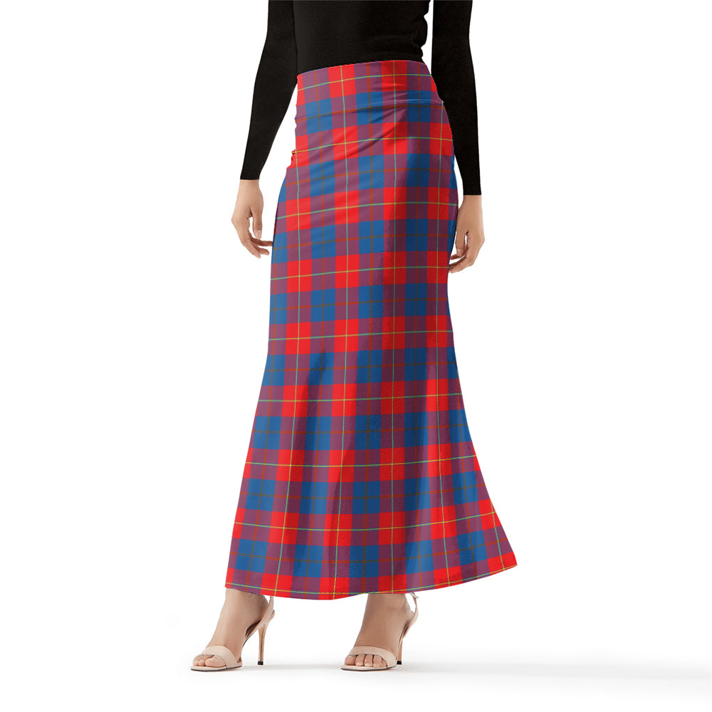 galloway-red-tartan-womens-full-length-skirt