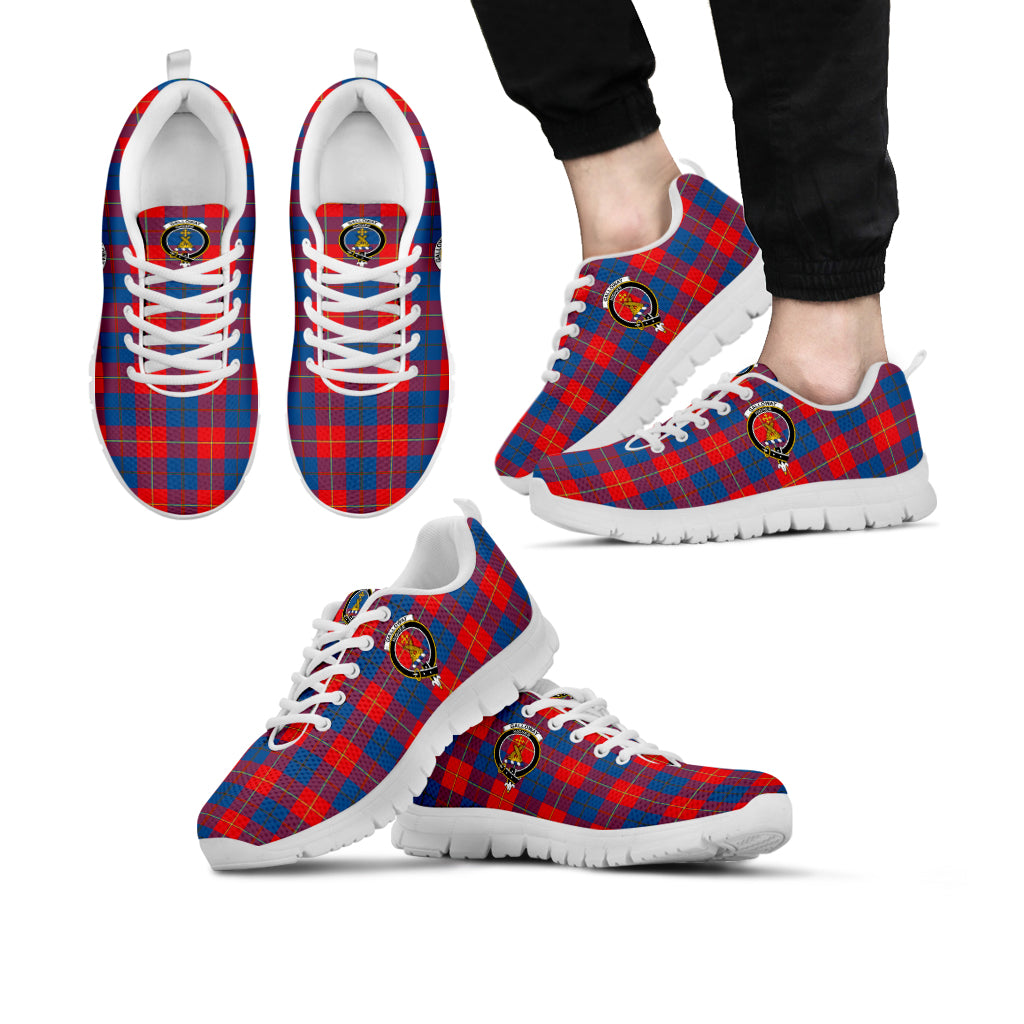 galloway-red-tartan-sneakers-with-family-crest